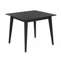 Table à manger en bois Noir 90x90x75 cm