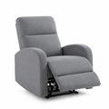 Fauteuil inclinable en tissu gris