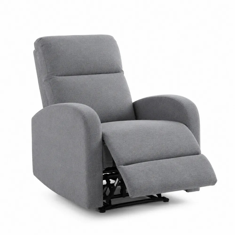 Fauteuil inclinable en tissu gris